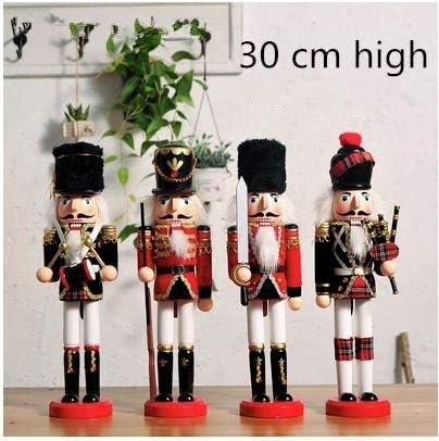 Zamtac British Nutcracker Puppet Soldier Crafts Decoration, Creative Home Christmas Decoration -