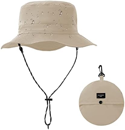 Chapéu de balde doovid para mulheres à prova d'água de homens compacáveis ​​homens de balde de proteção UV Chapéu