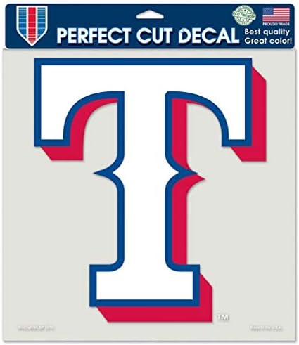 WinCraft Texas Rangers 8x8 Die Cut Decal