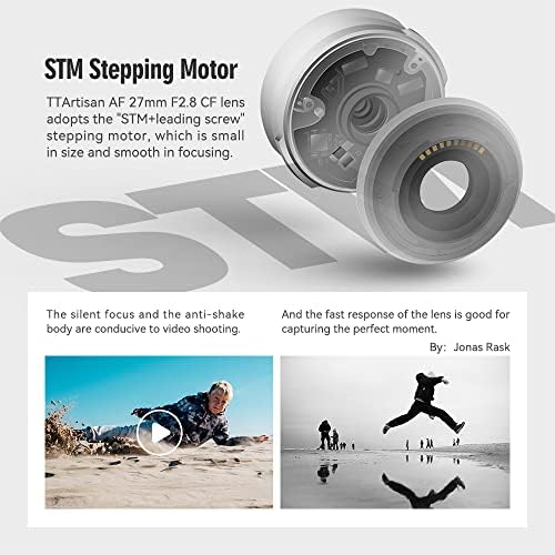 Ttartisan 27mm f2.8 APS-C Foco automático Lente de amplo angular STM para Sony E Mount Mirrorless