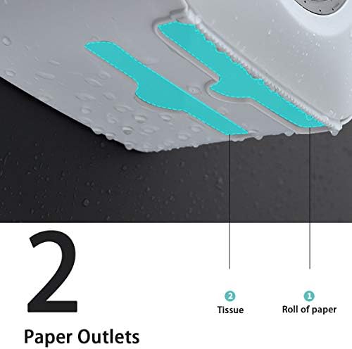 CDYD Montado com parede Pressione Abertura de papel de papel de deck duplo à prova d'água