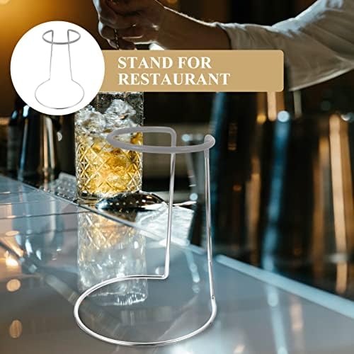 Luxshiny Shelf Suporte de suporte de prateleira Decanter de vidro Decanter Stand Stand Iron Solder