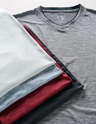 5 pacote camisetas de fita seca de decote em V.