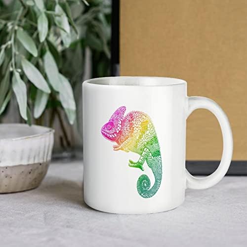 Chameleon Print Coffee de caneca de camaleão de várias cores