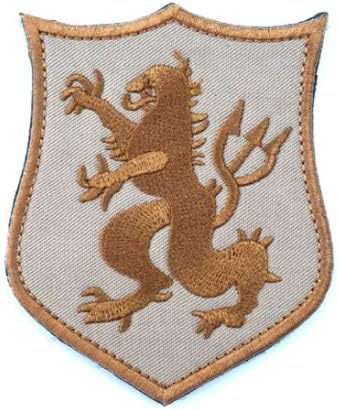 SEAL Equipe 6 DevGru Gold Squadron Crusader Cross Lion Bordado Patch Patch Tactical Milite Tactical Patch Badges emblem