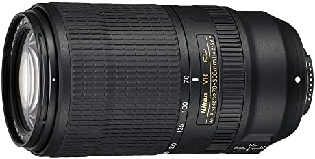 Nikon Af-P Nikkor 70-300mm f/4.5-5.6e Ed VR Fixed Zoom Digital SLR Lens, preto
