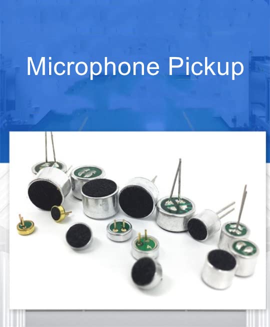 FILECT 20PCS 9767-60DB Microfone eletret captador de microfone 9,7 mm x 7mm Micor do condensador cilíndrico com junta de solda para PCB