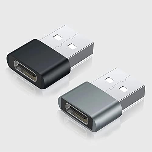 Usb-C fêmea para USB Adaptador rápido compatível com o seu ASUS ZE554KL para Charger, Sync, dispositivos