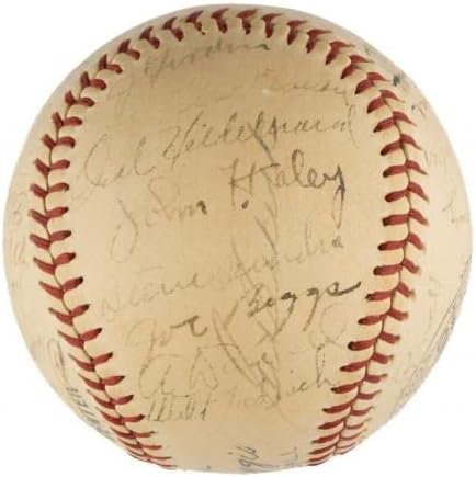 1939 New York Yankees World Series Champs Team assinou Baseball PSA DNA CoA - Bolalls autografados