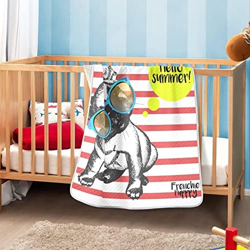 Óculos de sol de verão UNISSISEX Fluffy Baby Blain para um cobertor de criança de berço para creche com cobertor espesso e macio