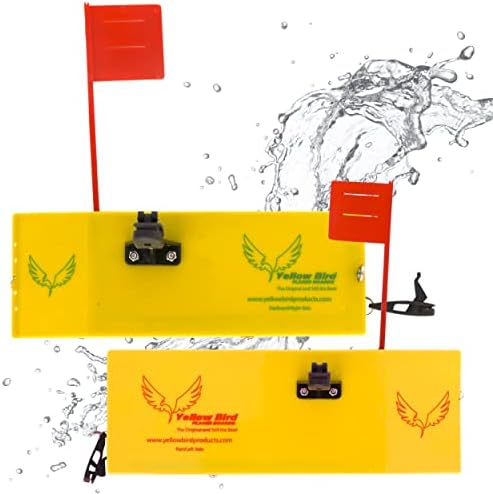 Produtos de pesca de pássaros amarelos 2 kits de placas de pacote - disponíveis em 4 tamanhos no lado de estibordo/porta