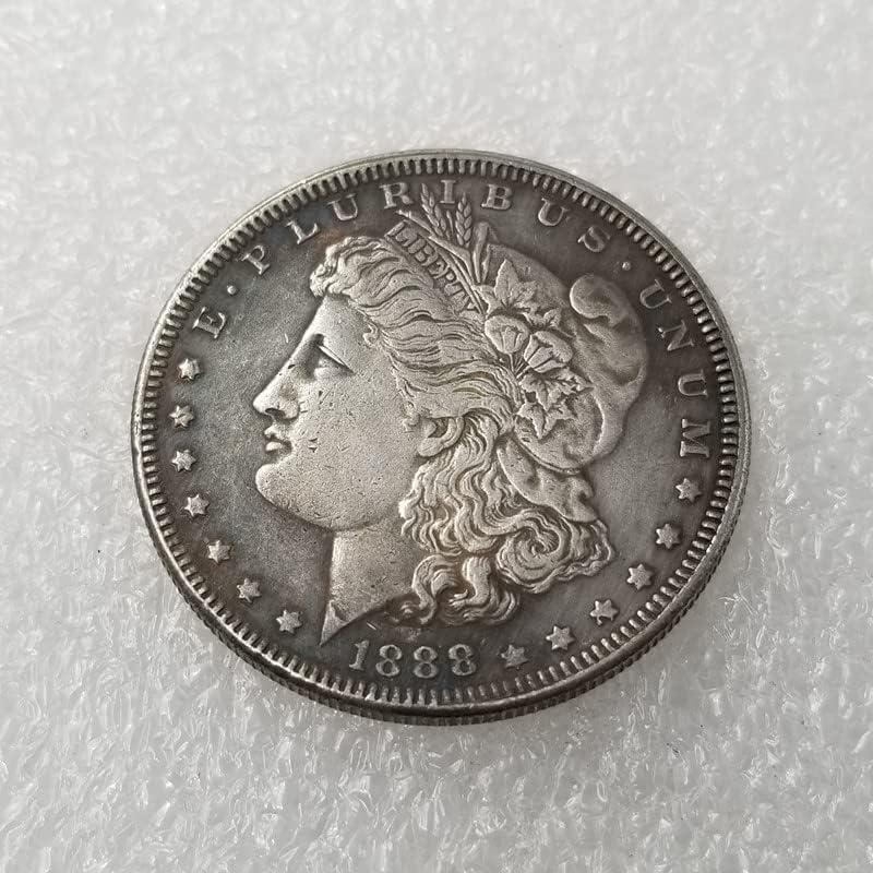 Avcity Antique Arrafts 1888 P Morgan Coin Coin Copper Dollar Silver Silver Round atacado
