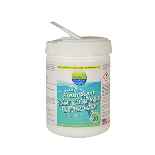 Aqua Chempacs AQ610 Simoniz Fresh Scent Odor Eliminador e purificador de ar, 12 x 20/jar