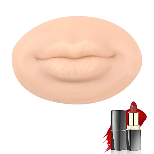 Yeefairy Big 3D Lips de silicone realistas para a prática de maquiagem, novos lábios de atualização falsos,