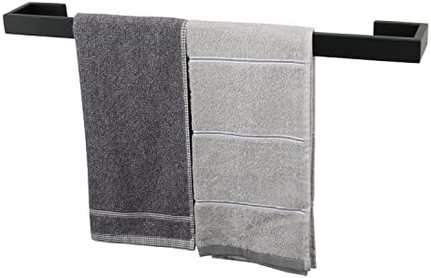 Rack de toalha de banho TOCTEN - Base quadrada Espurar Sus304 Barra de toalha de aço inoxidável para banheiro,