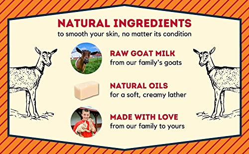 Sabão de leite de cabra de cabra de leite de cabra - barra de sabão natural, presentes para homens