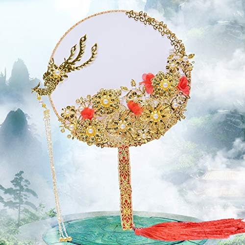 KXDFDC Casamento Bouquet Bouquet Fã de Estilo Chinês Holding Decoração de Casamento de Fã Classical Chinesa