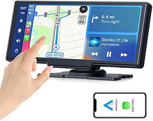 Navegação de GPS de carro de carro CarPlay sem fio Apple, 10 polegadas Touch Car Screen Audio Car