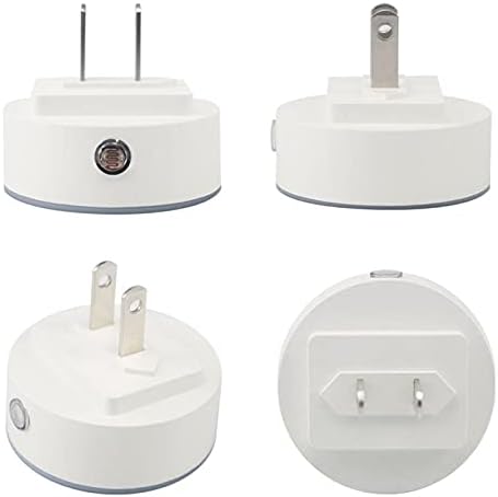 2 Pacote Plug-in Nightlight LED Night Light com Dusk-to-Dewn Sensor for Kids Room, Nursery, Kitchen, Hallway Beautiful Flores roxas Borboletas