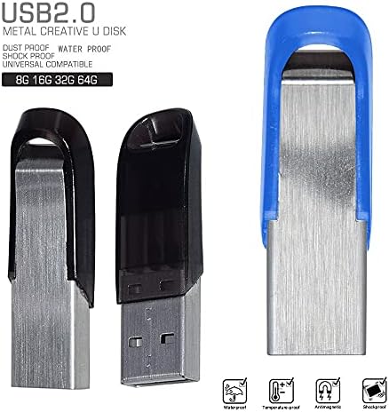 PDGJG 10pcs Moda Metal USB Flash Drive 128 GB 64 GB 32 GB de alta velocidade de alta velocidade de tração 16 GB de 8GB 4 GB Flash Flash USB 2.0 para presente