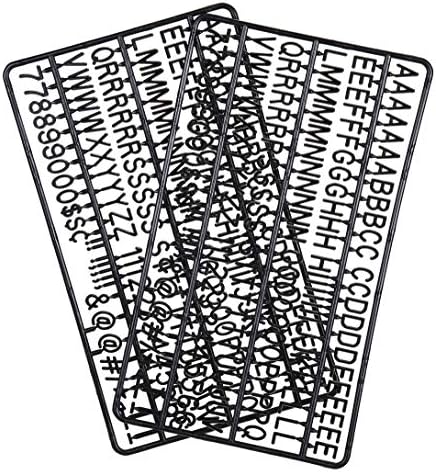Letras de 3/4 de polegada para placas de letra de moça, 300 peças, incluindo cartas, números e símbolos para placas de mensagens plásticas mutáveis