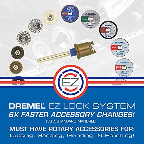 Dremel Rotary Tool Acessory Kit- 710-08- 160 ACESSÓRIOS- EZ TECNOLOGIA DE LOCK- 1/8 de polegada- bits