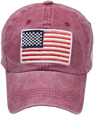 Capace de beisebol ajustável American Flag Hat couice