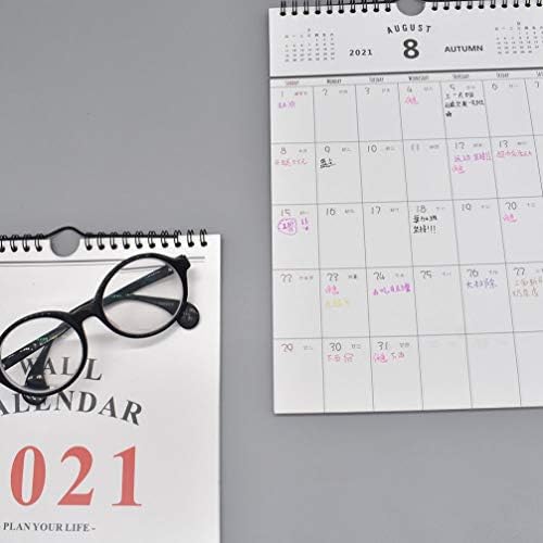 Calendário de mesa de mesa de mesa do Nuobesty Desktop 2020-2021 Calendário - Calendário de parede pendurado na
