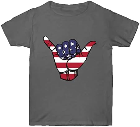Camiseta feminina Independence Day Shirt Women Graphic T Sirts For Women Topneck Crewneck Short Loose Womens