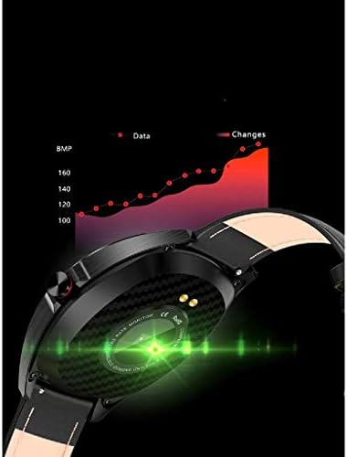 BHVXW Leather Sports Bracelet-Activity Tracker Watch com monitor de freqüência cardíaca e monitor de sono, pulseira inteligente à prova d'água com contador de etapas