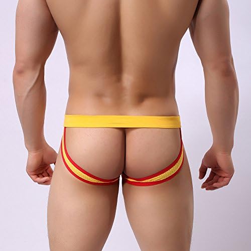 Jockstrap Underwear dos homens Comfortar o apoiador atlético sexy Jock tira o bumbum masculino sob calcinha