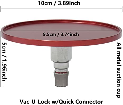 Adaptador de copo de sucção vermelha Copo universal não deslizante para acessórios de dispositivo de conector de massagem de massagem Vac-U-Lock