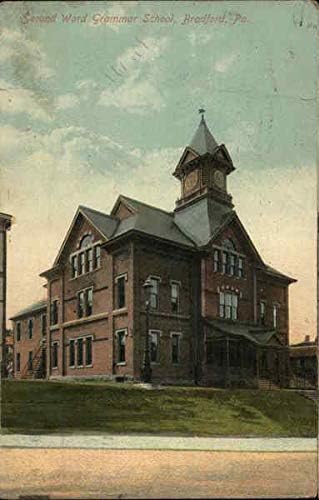 Second Ward Grammar School Bradford, Pensilvânia PA original Antique Cartão postal