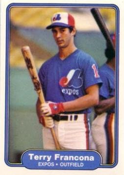 1982 Fleer Baseball 188 Terry Francona Card