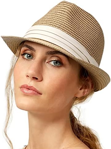 Chapéus de palha feminina Chapé
