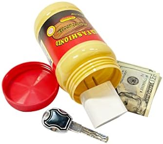 Diversão Stash Safe Stash pode sua manteiga de amendoim à moda antiga com bolsa à prova de cheiro com alimentos com compartimento oculto para chaves, dinheiro e objetos de valor