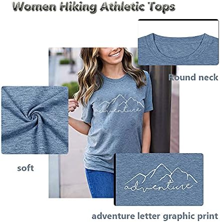 Tanques de treino de aventura de Mountain Women Caminhando Camping Graphic Athletic Mleeseless Funny