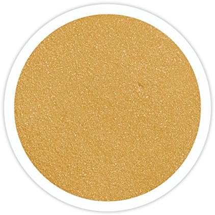Areia de areia de ouro em areia de ouro ~ 1,5 libras, areia de cor dourada para casamentos, preenchimento