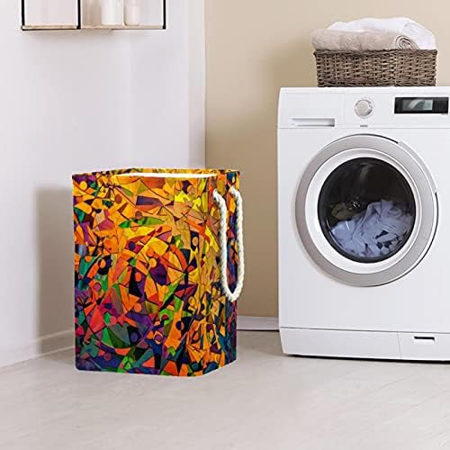 Deyya Shinning Laundry Basket com alças dobráveis ​​cesto de lavanderia embutida com suportes destacáveis ​​Organização de roupas