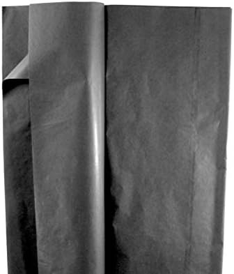 ICONIKAL GREST PAPEL DE PAPELO, BLACK, 20 x 20 polegadas, 75 folhas