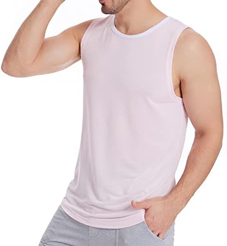 Camisetas masculinas de Narhbrg Tampas de esportes rápidos de esportes de natação Swim Beach Sleesess Gym Gym Treino Athletic Muscle Tank Top