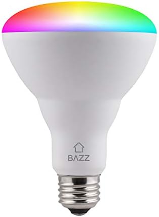 BAZZ BR30RGBTNWWF SMART Wi-Fi LED RGB BR30 10W Bulbo, diminuição, estrela energética, mudança de cor, ao ar livre,