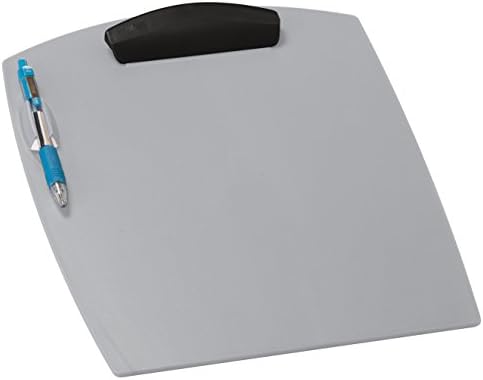 Storex Deluxe Clipboard, 10,25 x .88 x 12,74 polegadas, prata de pérola, caso de 12