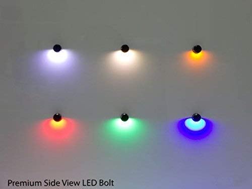 Oznium Vista lateral parafuso LED - 12V LED LATE Emitindo luz para pára -choques, grade, interior