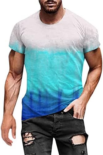T-shirt de moda para homens 3D Tops Tops Crew pescoço de manga curta camisa gráfica com designs Blouse de