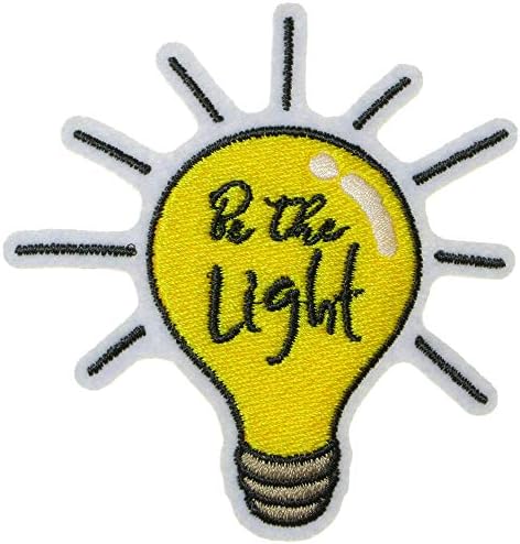 JPT - Be the Light Bring Idea Bulbo Cute de desenho animado Appliques bordados Ferro/costurar em