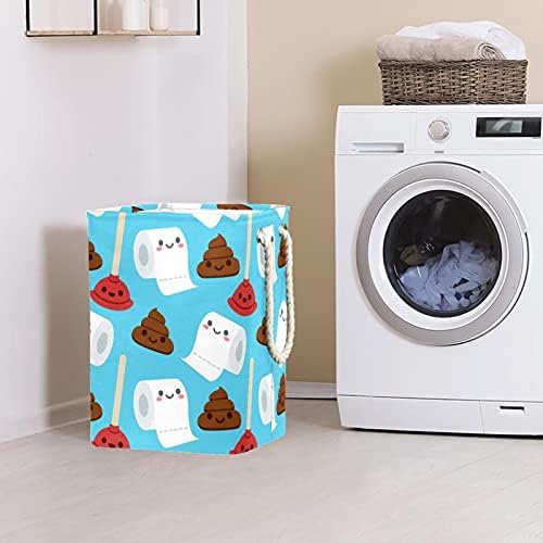 Indicultor engraçado papel higiênico cocô de cocô de cocô de papel grande cesto de roupa prejudicável a água para roupas de roupas para roupas para roupas de brinquedos, decoração de casa para o quarto banheiro