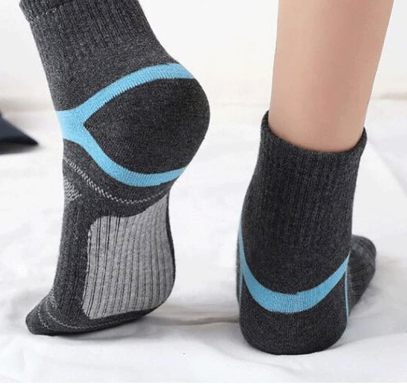 SAWQF 5 pares de meias de basquete ao ar livre masculinas que executam meias de algodão meias de