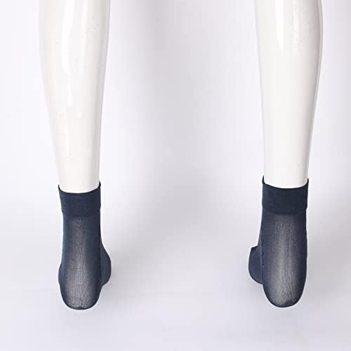 Tiaobug 5 pares masculam meias de verão de verão de meias de seda no meio do tubo de seda meias