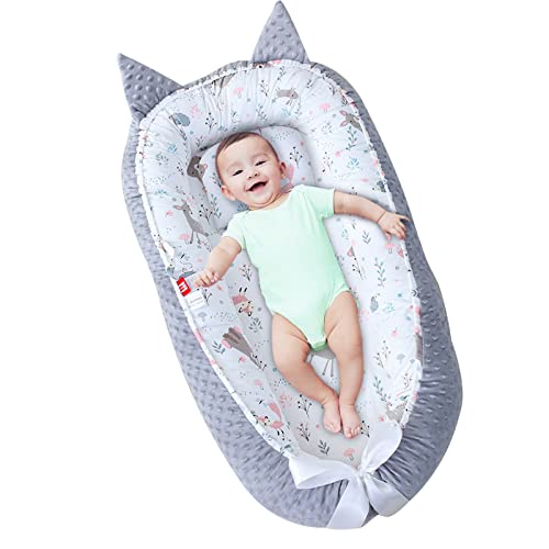 Baby espreguiçadeira para bebê 0-12m Baby Nest Co-sono, algodão macio respirável algodão recém-nascido colchão